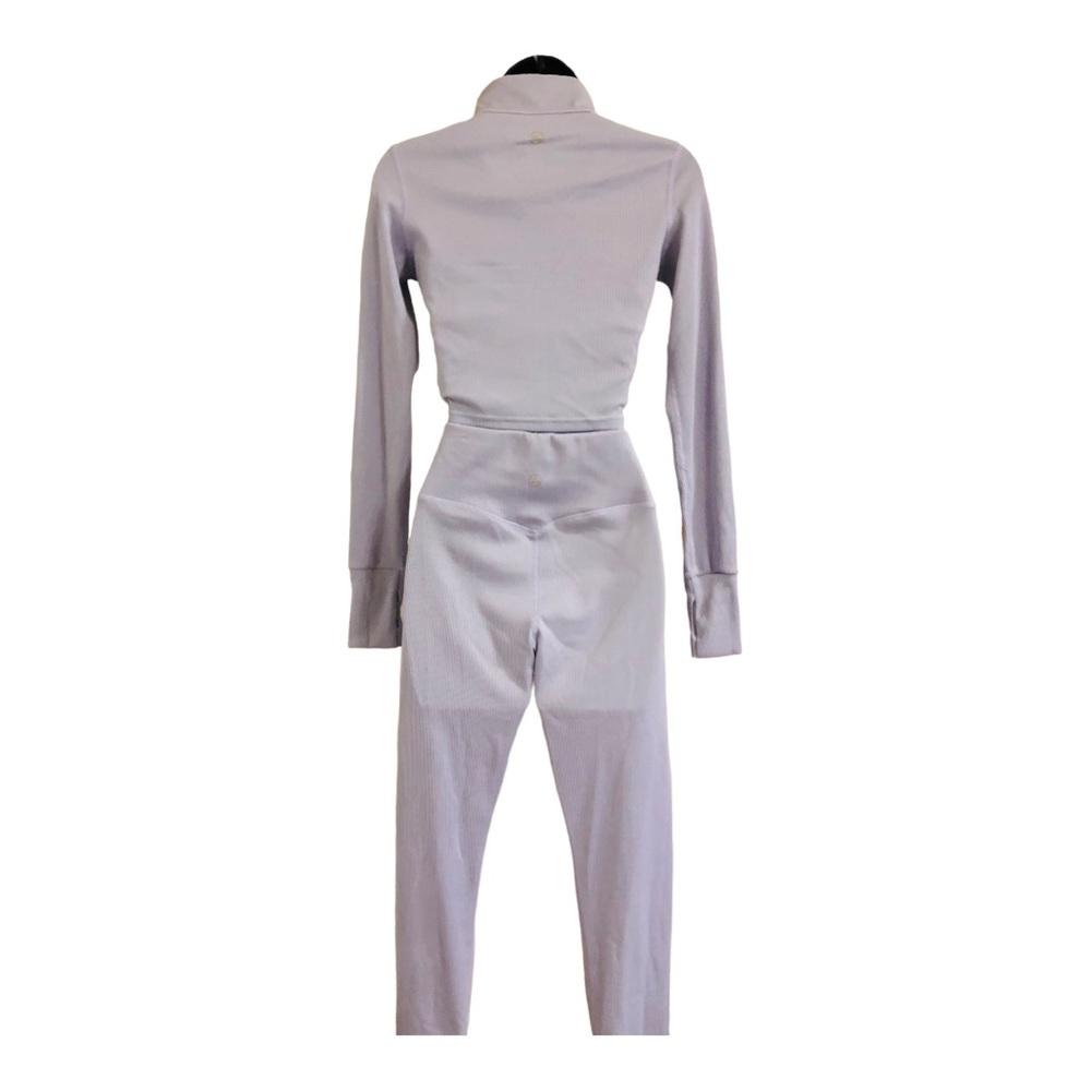 3piece periwinkle crop jacket racerback sports bra leggings‎ active set size S - Picture 12 of 16